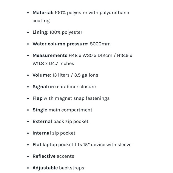 NEW Rains Reflective Metro Commuter Backpack Unisex - Picture 10 of 10